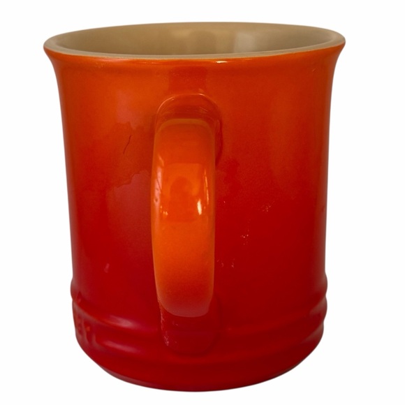 Le Creuset orange red ombré Flame coffee tea stoneware mug - Picture 3 of 8